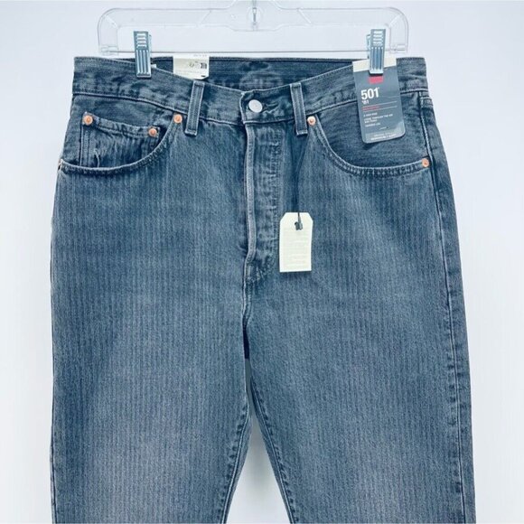 Levi’s 501 ‘81 Jeans Size 30x29 Women’s A High Rise Tapered Leg Black New - Picture 10 of 10